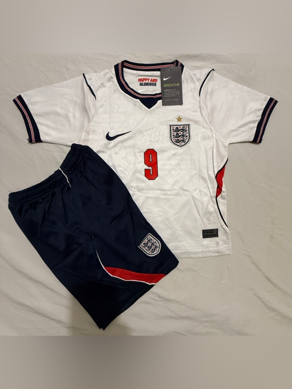England Home 2026 World Cup kids Soccer Jersey set#kane 9#kids size 20-28 #NWT